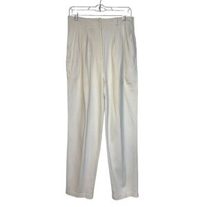 Talbots Vintage High Waist Pleated Pants Sz. L Off-White Y2K 1990’s